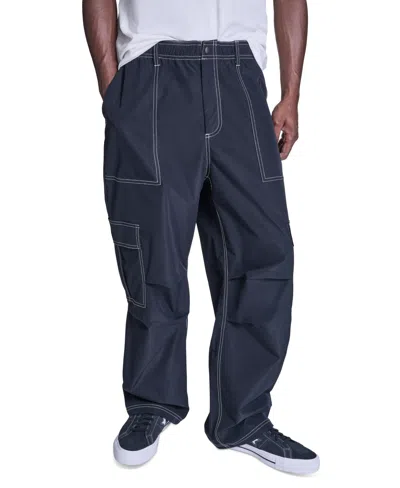 Converse Men's Wide-leg Ripstop Cargo Pants In Blue