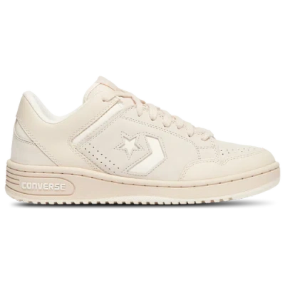Converse Beige & Off-white Weapon Leather Low Top Sneakers In Light Dune/egret/egret