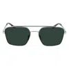 Converse Silver Metal Sunglasses In Silver
