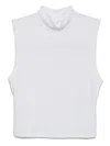 Converse Mock-neck Top In White