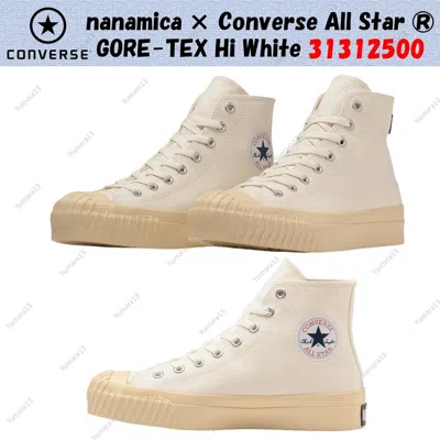 Pre-owned Converse Nanamica ×  All Star ®︎ Gore-tex Hi White 31312500 Men's Size