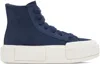 Converse Navy Chuck Taylor All Star Cruise Sneakers In Dk Wat/egret/blk
