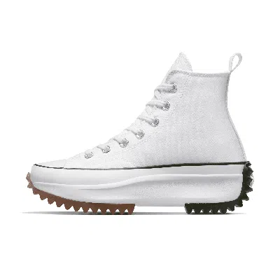 Converse Nike Women's Run Star Hike Platform Unisex Shoes In White/white