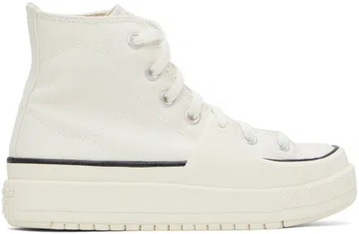 Converse Off-white All Star Construct Sneakers In Vintage White/black/