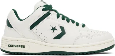 Converse Off-white & Green Weapon Low Top Sneakers In Green Envy/vintage W