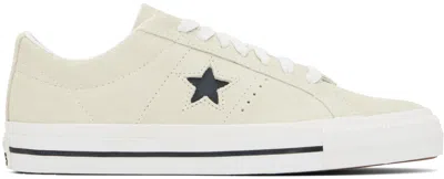 CONVERSE OFF-WHITE CONS ONE STAR PRO SUEDE LOW TOP SNEAKERS