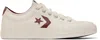 Converse Star Player 76 Oxford Sneaker In Egret/egret/park Red