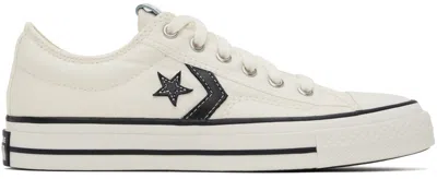 Converse Off-white Star Player 76 Sneakers In Vintage White/black