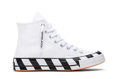 Pre-owned Converse Off-white X Chuck 70 'white' 163862c In White/black