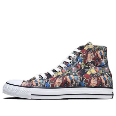 Converse One Piece X  Chuck Taylor All Star 100 Pt Hi Canvas Shoes Multicolor