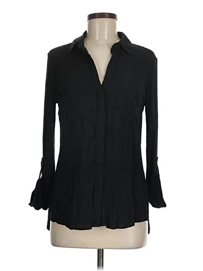 Pre-owned Converse One Star 3/4 Sleeve Blouse In Black