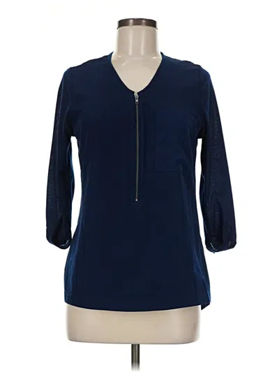 Pre-owned Converse One Star 3/4 Sleeve Blouse In Blue