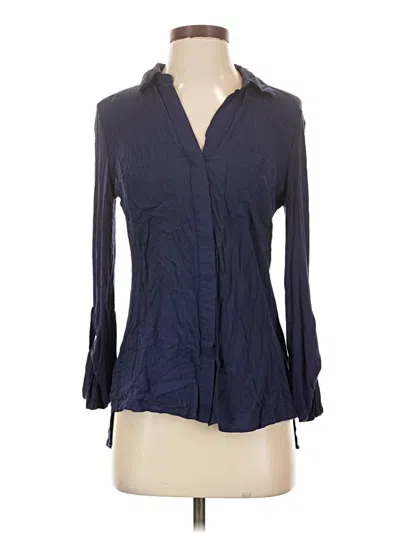 Pre-owned Converse One Star 3/4 Sleeve Blouse In Blue