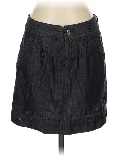 Pre-owned Converse One Star Denim Skirt In Black