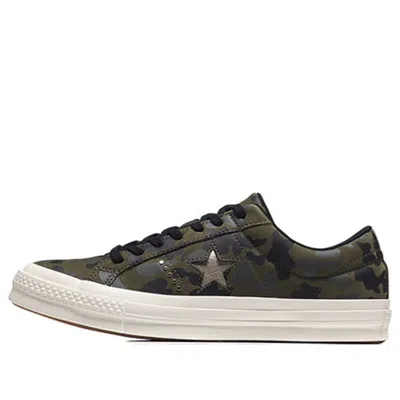 Converse One Star Green Camouflage Printing