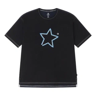 Converse One Star Logo Tee 'black Blue'