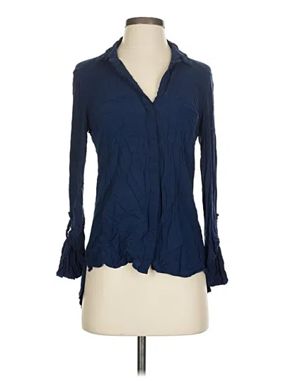 Pre-owned Converse One Star Long Sleeve Blouse In Blue