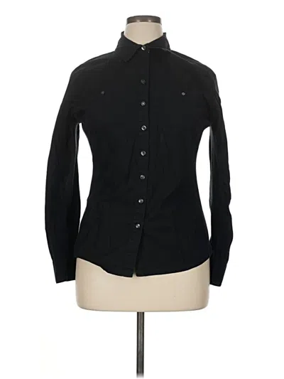 Pre-owned Converse One Star Long Sleeve Button Down Shirt In Black