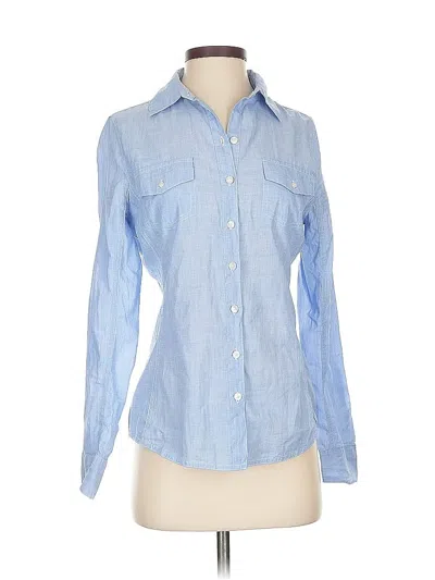 Pre-owned Converse One Star Long Sleeve Button Down Shirt In Blue