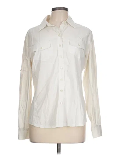 Pre-owned Converse One Star Long Sleeve Button Down Shirt In Ivory