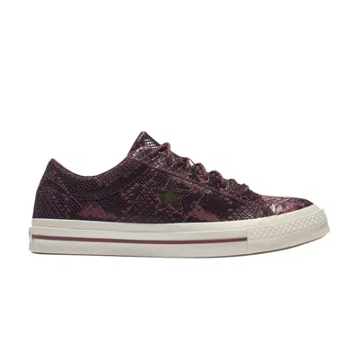 Pre-owned Converse One Star Low 'burgundy Reptile' | Red | Men's Size 4