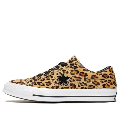 Converse One Star Low 'cheetah' In Animal Print