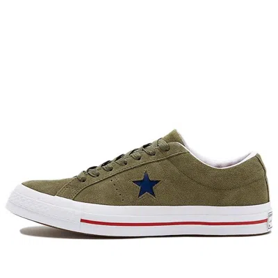 Converse One Star Non-slip Wear-resistant Casual Skateboarding Shoes Unisex Green