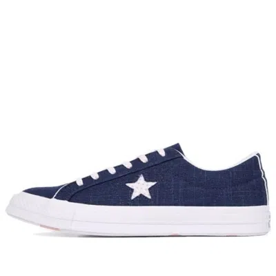 Converse One Star Ox Canvas Shoe Blue/white