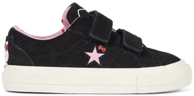 Pre-owned Converse One Star Ox Hello Kitty Sneakers In Black/prism Pink/egret In Multi