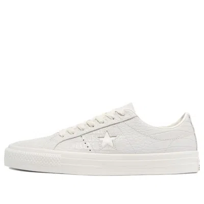 Converse One Star Pro Low 'croc Emboss - Egret' In White