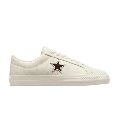 Pre-owned Converse One Star Pro Low 'herringbone - Egret' In Cream