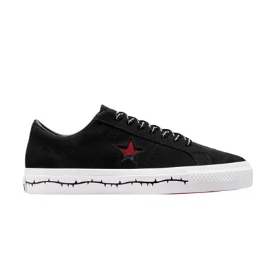 Pre-owned Converse One Star Pro Low 'roses' In Black