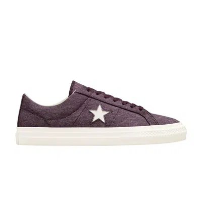 Pre-owned Converse One Star Pro Low 'washed Canvas - Black Cherry' In Red