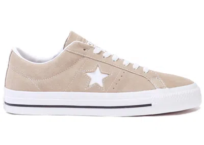 Pre-owned Converse One Star Pro Ox Sneakers In Nomad Khaki/black/white