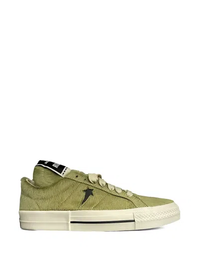 Converse One Star Pro Ox Star Detail Sneakers In Green