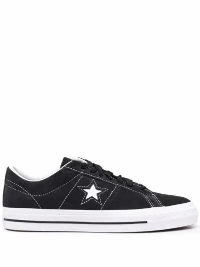 Converse One Star Pro Trainers In Black
