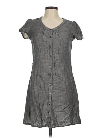 Pre-owned Converse One Star Short Sleeve Top Gray Keyhole Neckline Tops