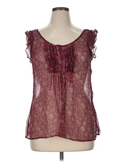 Pre-owned Converse One Star Sleeveless Blouse In Burgundy