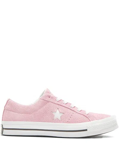 Converse One Star Suede Sneakers In Pink