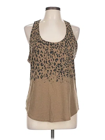 Pre-owned Converse One Star Tank Top Brown Halter Neckline Tops