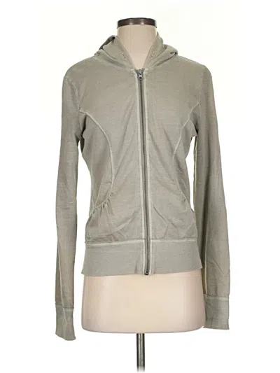 Pre-owned Converse One Star Zip Up Hoodie In Gray