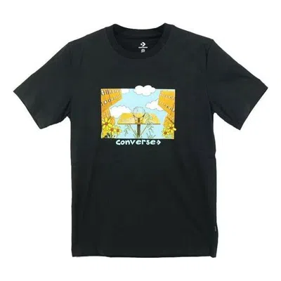 Converse Overgrown Hoops T-shirt 'black'