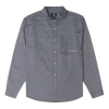Converse Oxford Button Up Shirt 'grey Blue' In Gray