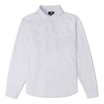 Converse Oxford Shirt Stripe 'vapor Violet' In White