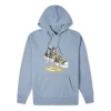 Converse Paint Drip Graphic Pullover Hoodie 'vintage Blue' In Gray