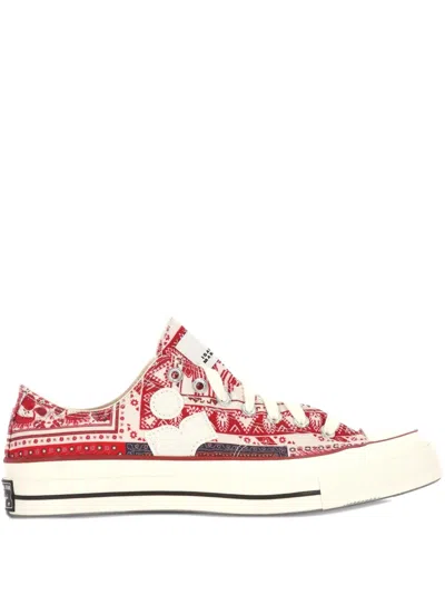Converse Patch-work Paisley Trainers In Red