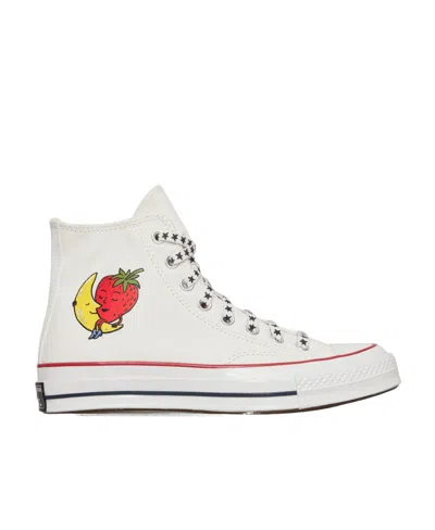 Converse Pattern Sports Shoes In White