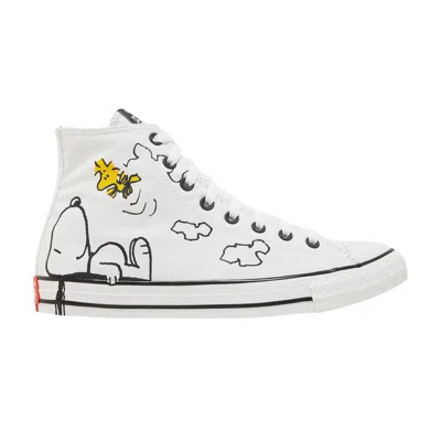 Pre-owned Converse Peanuts X Chuck Taylor All Star High 'snoopy And Woodstock' In White