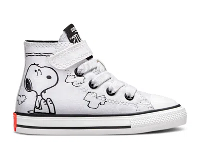 Converse Babies'  Peanuts X  Chuck Taylor All Star Easy-on High Td 'snoopy And Woodstock' In White