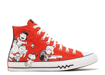 Converse Peanuts X  Chuck Taylor All Star High 'snoopy And Friends' In Red
